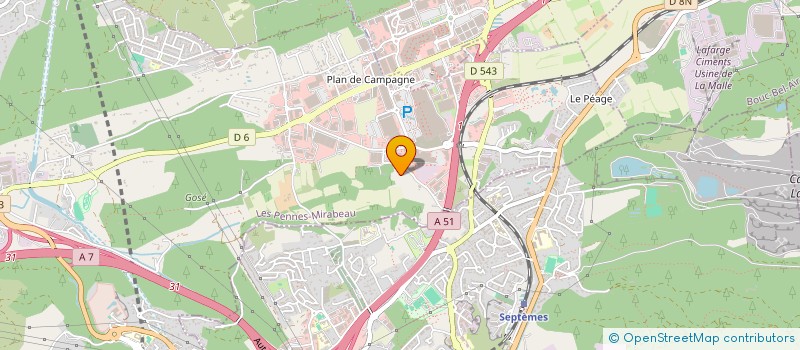 localisation de l'entreprise MAG 6 à LES PENNES-MIRABEAU