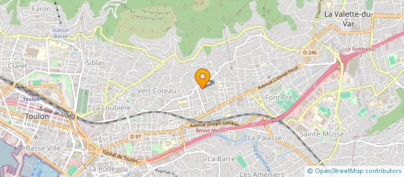 localisation de l'entreprise MAG  TOULON