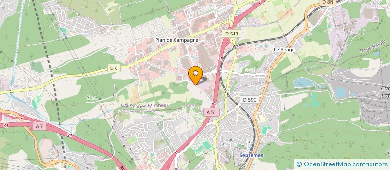 localisation de l'entreprise MAG 9 à LES PENNES-MIRABEAU