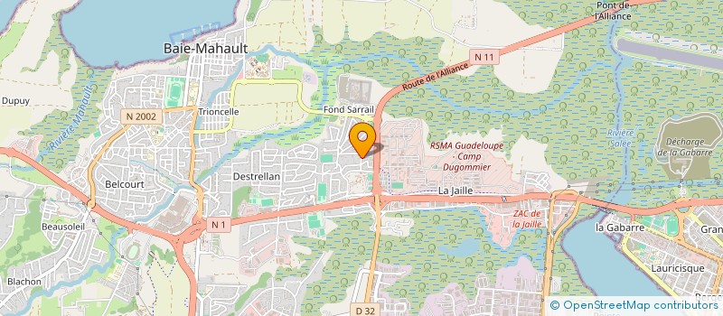 localisation de l'entreprise MAG  BAIE-MAHAULT