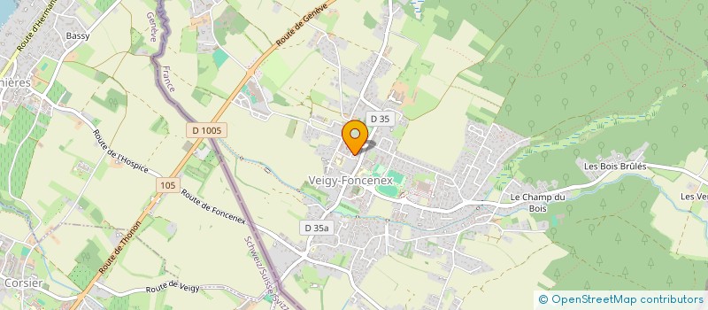 localisation de l'entreprise MAG AUDITION à VEIGY-FONCENEX