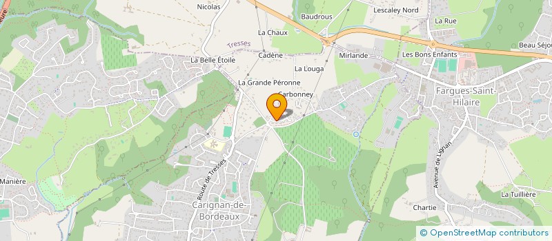 localisation de l'entreprise MAG COQUETTE  CARIGNAN-DE-BORDEAUX