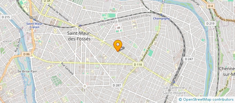 localisation de l'entreprise MAG'DECOR PLUS à SAINT-MAUR-DES-FOSSES
