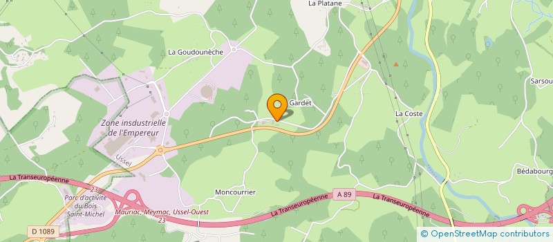 localisation de l'entreprise MAG.ENERGIE  USSEL