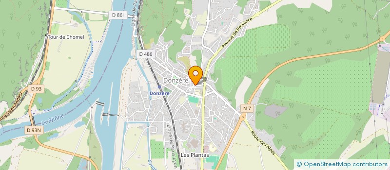 localisation de l'entreprise MAG ESTHE à DONZERE