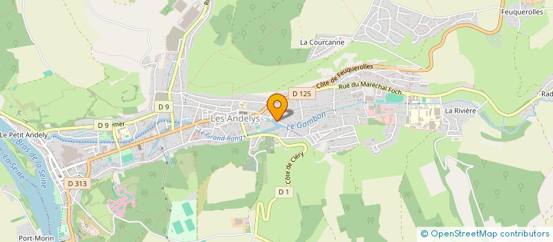 localisation de l'entreprise MAG ET FRED à LES ANDELYS