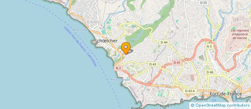 localisation de l'entreprise MAG INVEST à SCHOELCHER