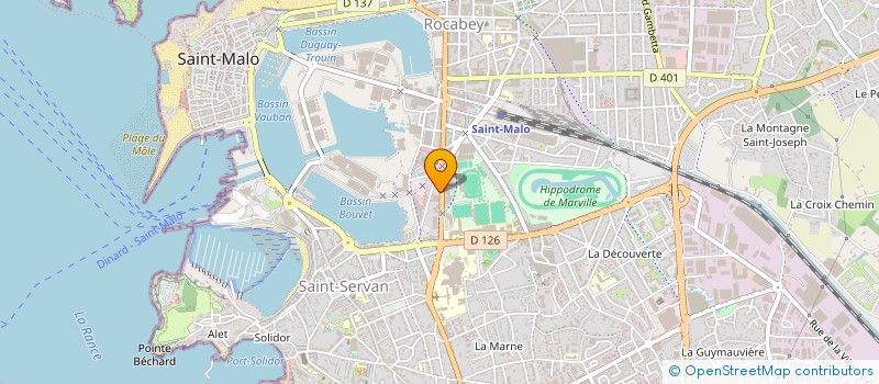 localisation de l'entreprise MAG INVEST'  SAINT-MALO