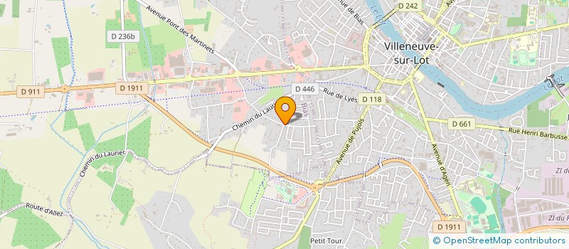 localisation de l'entreprise MAG LANGON  VILLENEUVE SUR LOT