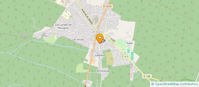 localisation de l'entreprise MAG MACONNERIE ET CARRELAGE à LE BARP