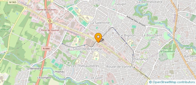 localisation de l'entreprise MAG ' NANTES à SAINT-HERBLAIN