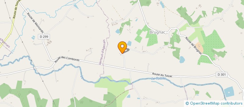 localisation de l'entreprise MAG&SAB  BRUGNAC