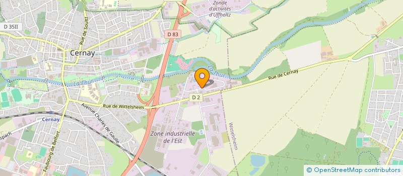 localisation de l'entreprise MAG'TATTOO  CERNAY