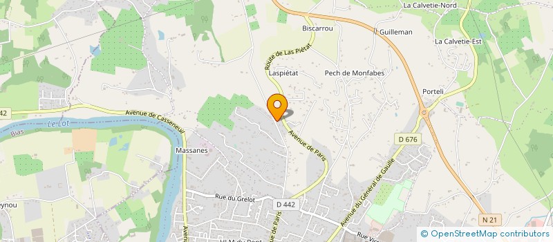 localisation de l'entreprise MAG THONON  VILLENEUVE SUR LOT