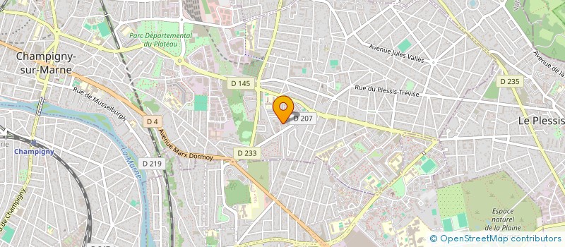 localisation de l'entreprise MAG TRANS à CHAMPIGNY-SUR-MARNE