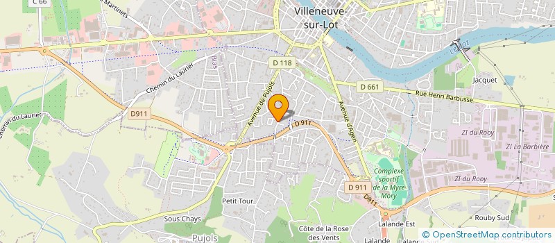 localisation de l'entreprise MAG VERDUN  VILLENEUVE SUR LOT