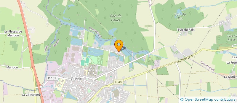 localisation de l'entreprise MAG18  CREVIN