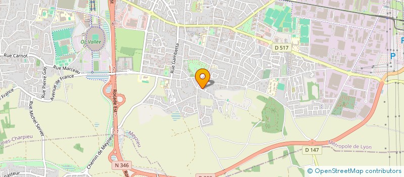 localisation de l'entreprise MAG2BAC  MEYZIEU