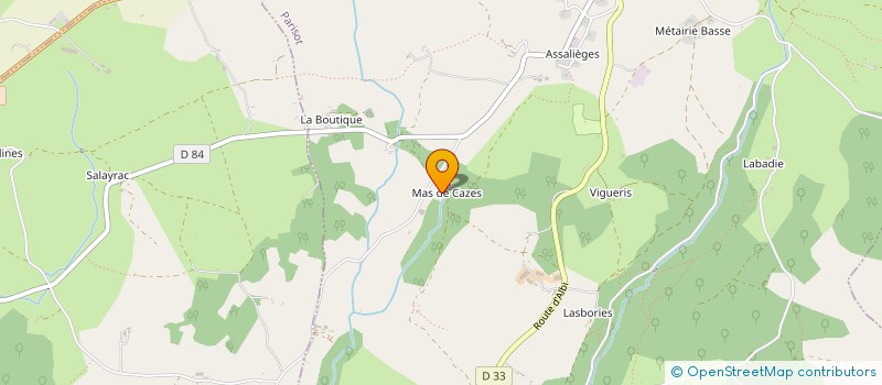 localisation de l'entreprise MAGA  CAYLUS