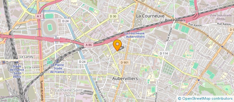 localisation de l'entreprise MAGA SERVICES  AUBERVILLIERS