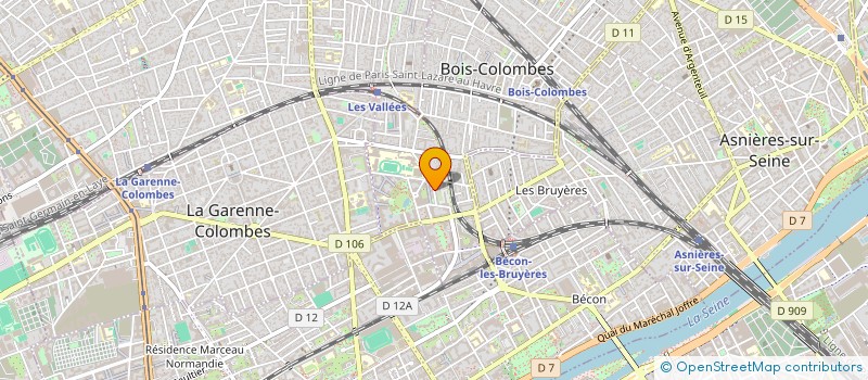 localisation de l'entreprise MAGALAC à BOIS-COLOMBES