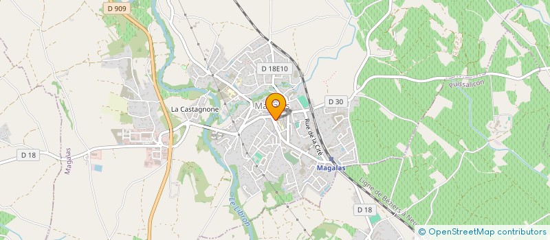 localisation de l'entreprise MAGALAS DABALAS  MAGALAS