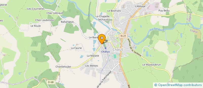 localisation de l'entreprise MAGALI à CHALUS