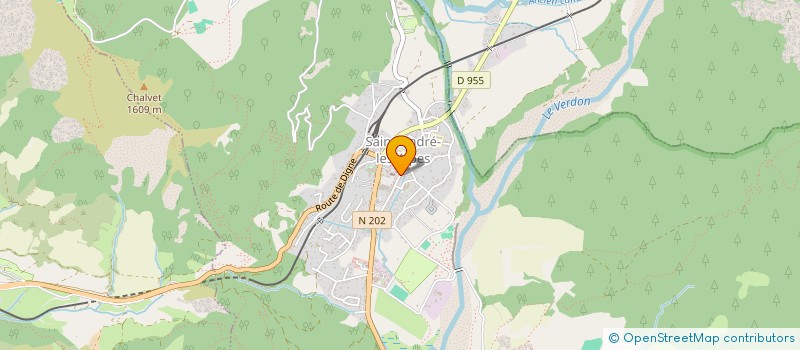 localisation de l'entreprise MAGALI COIFFURE à SAINT-ANDRE-LES-ALPES