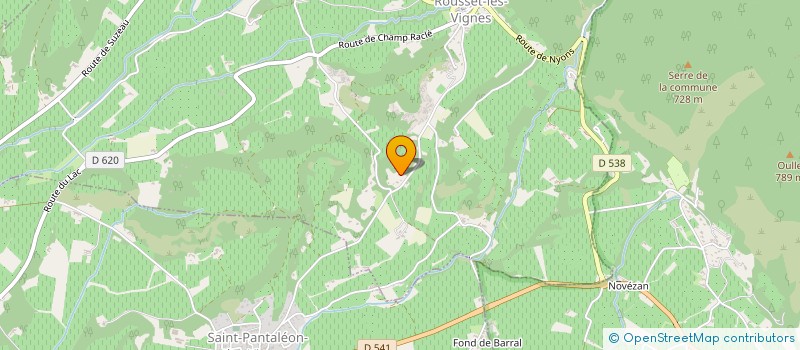 localisation de l'entreprise MAGALICE  SAINT-PANTALEON-LES-VIGNES