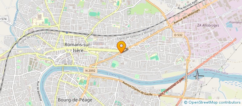 localisation de l'entreprise MAGALIE  ROMANS-SUR-ISERE