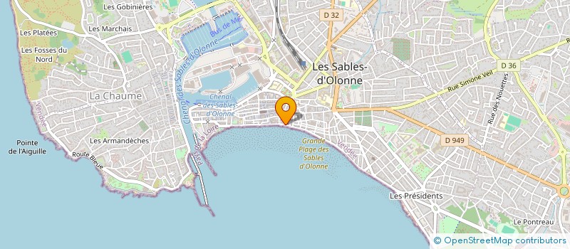 localisation de l'entreprise MAGALMAT à LES SABLES D'OLONNE