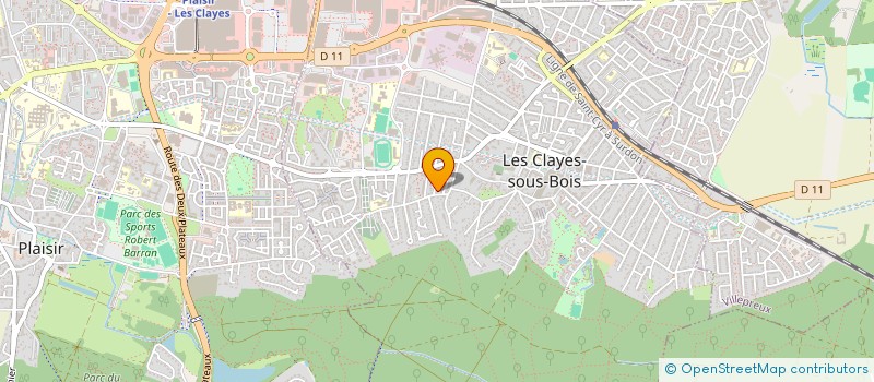 localisation de l'entreprise MAGAMIR à LES CLAYES-SOUS-BOIS