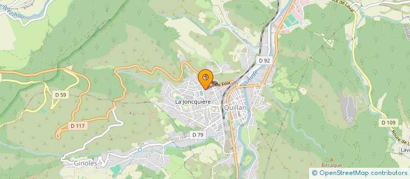 localisation de l'entreprise MAGANO à QUILLAN
