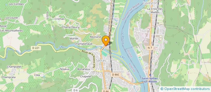 localisation de l'entreprise MAGAPI  SARRAS