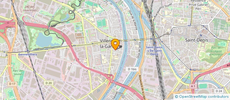 localisation de l'entreprise MAGARDY à VILLENEUVE-LA-GARENNE