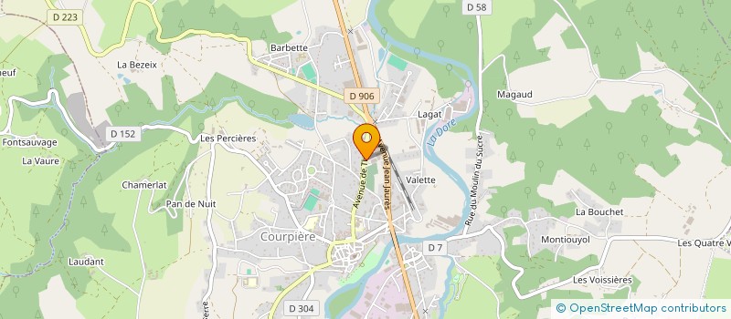 localisation de l'entreprise MAGARO à COURPIERE