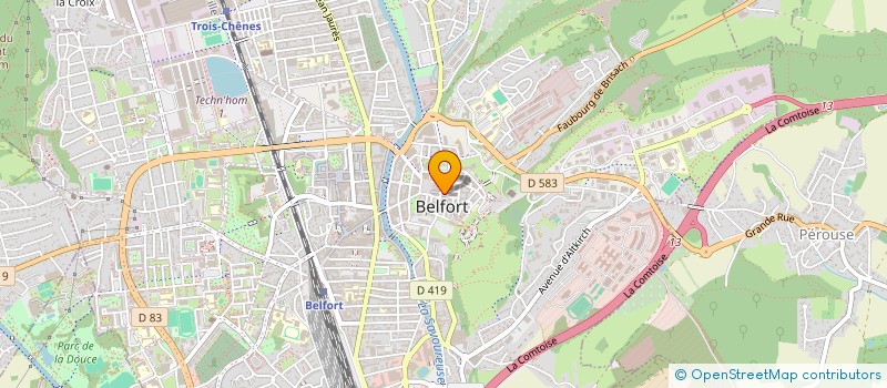 localisation de l'entreprise MAGASIN  BELFORT