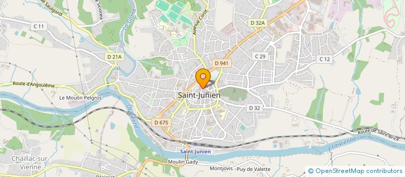 localisation de l'entreprise MAGASIN DE PRODUCTEURS AUX 4 SAISONS  SAINT-JUNIEN
