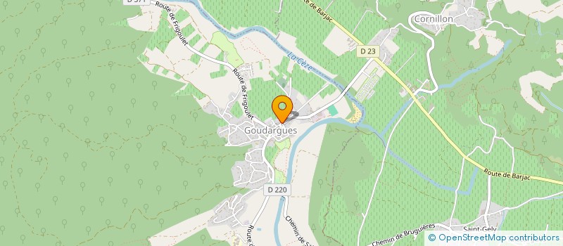 localisation de l'entreprise MAGASIN LANTHEAUME  GOUDARGUES