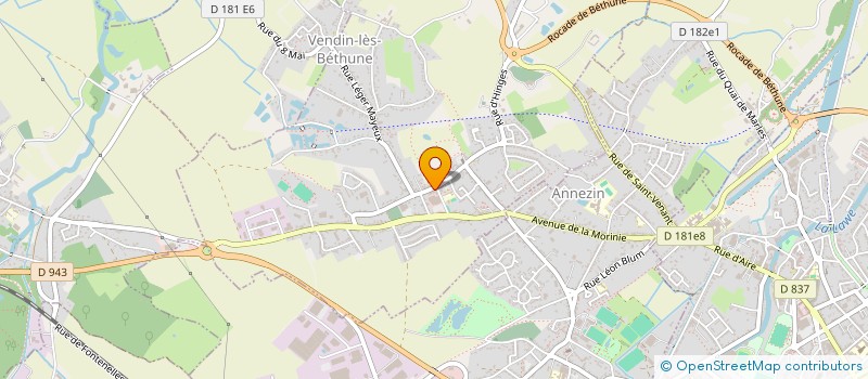 localisation de l'entreprise MAGASIN LM CONFECTION  VENDIN-LES-BETHUNE