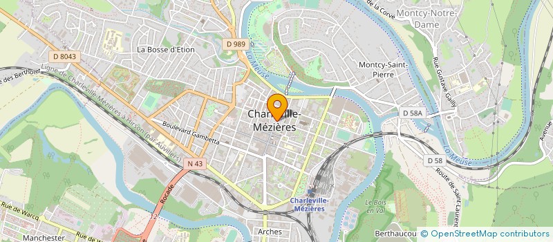 localisation de l'entreprise MAGASINS JEANTEUR à CHARLEVILLE-MEZIERES