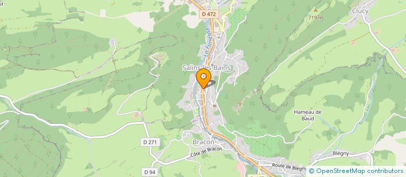 localisation de l'entreprise MAGASINS MORILHAT  CHAMPAGNOLE