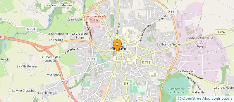 localisation de l'entreprise MAGASINS PIERRE ROUSSEAU  PLOERMEL