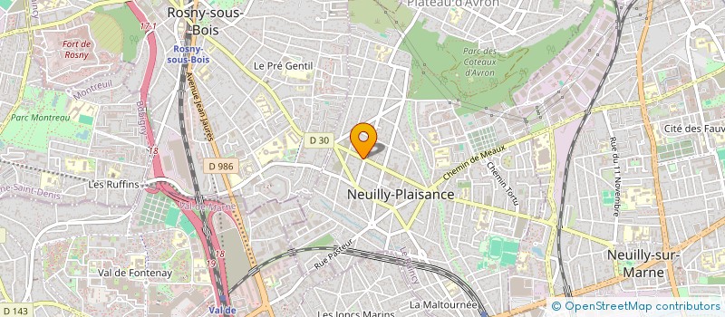 localisation de l'entreprise MAGAZIN FOCH à NEUILLY-PLAISANCE