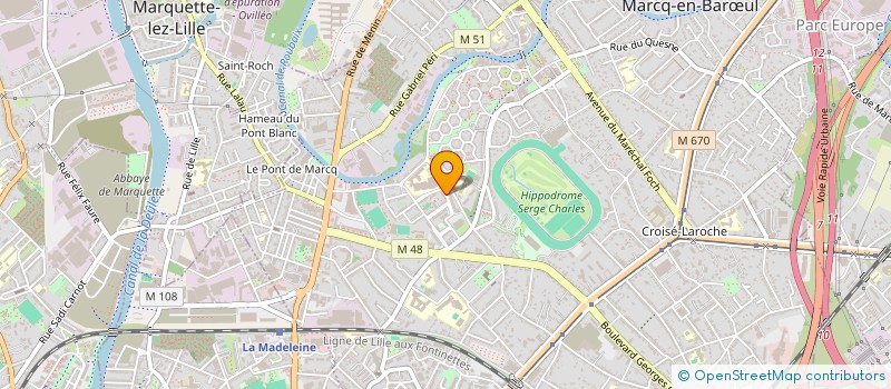 localisation de l'entreprise MAGBETA AIDE A LA PERSONNE PAR LE LIEN SOCIAL à MARCQ-EN-BARŒUL
