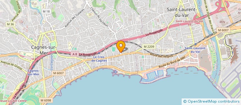 localisation de l'entreprise MAGDEN à CAGNES-SUR-MER