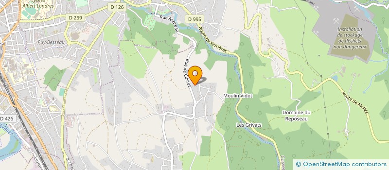 localisation de l'entreprise MAGE  LE VERNET