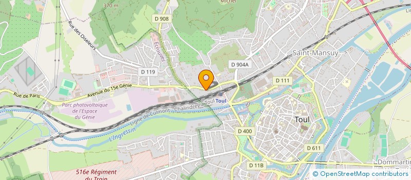 localisation de l'entreprise MAGE  TOUL