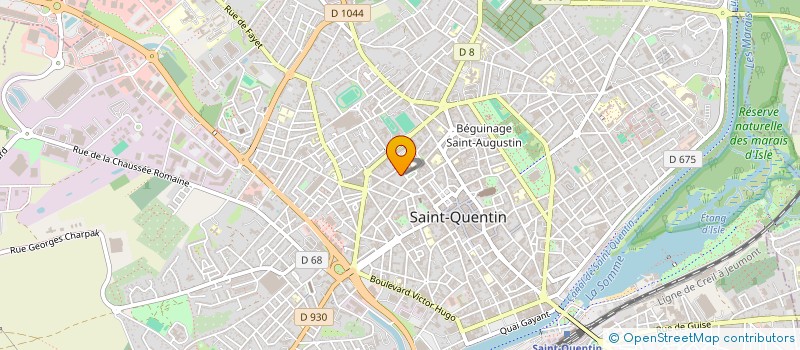 localisation de l'entreprise MAGE ET ASSOCIES à SAINT-QUENTIN