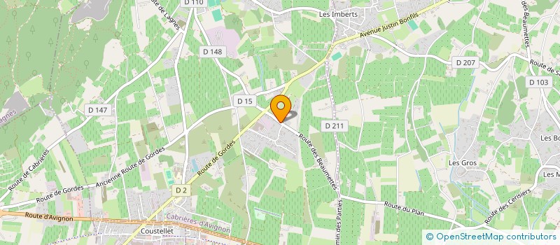 localisation de l'entreprise MAGE IMMO  CABRIERES-D'AVIGNON